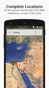 Screenshots of Bible mapping apps