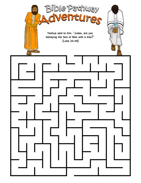 Bible Maze Puzzle for Kids