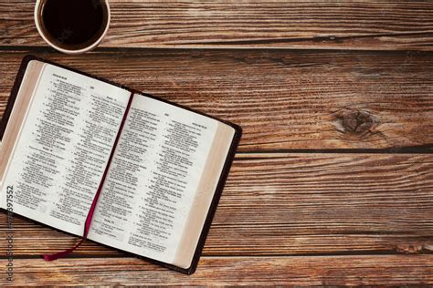 Bible Open on a Table