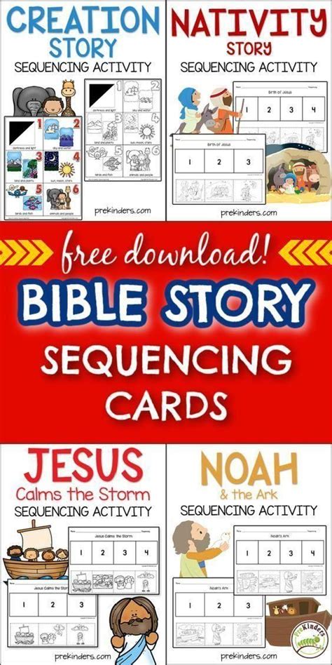 Bible Story Sequencing Game for Kids