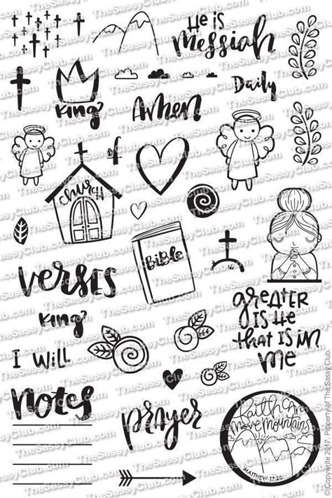 Bible study journal with doodles and illustrations