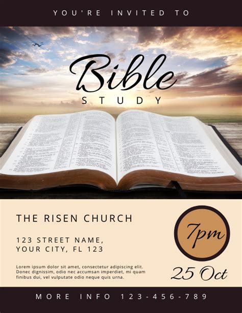 Bible Study Template Design