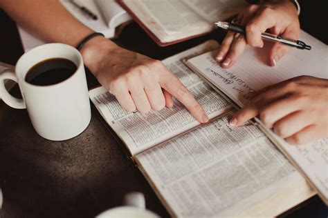 A person studying the Bible