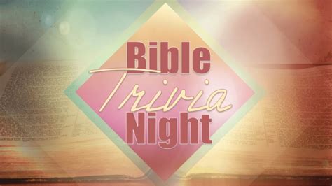 Bible Trivia Night at Church