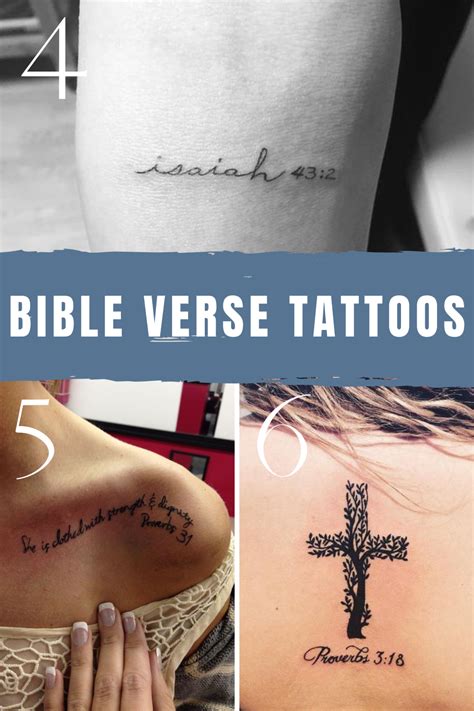 Bible verse tattoo design inspiration