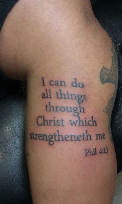 Bible verse tattoos for strength