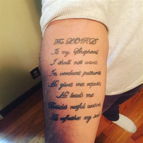 Biblical quotes tattoos for men