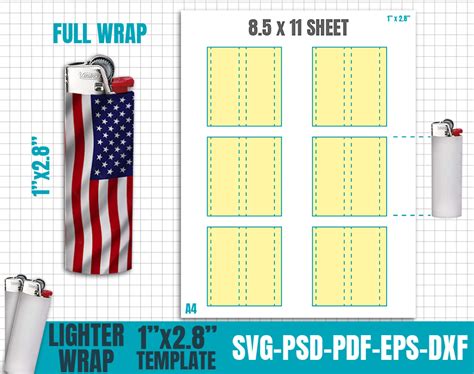 Bic Lighter Template Designs