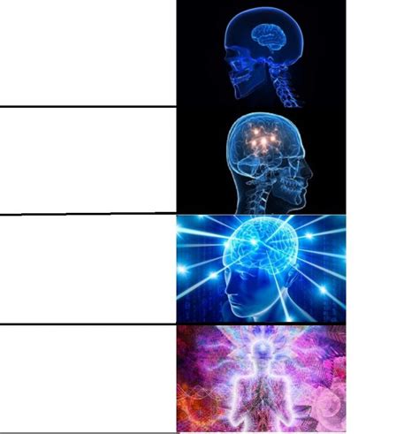 A funny big brain meme template image with satire