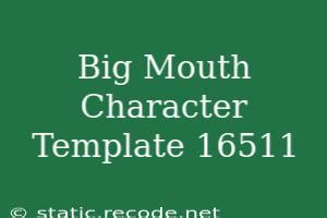 Big Mouth character template example 2