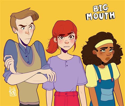 Big Mouth Characters Fan Art