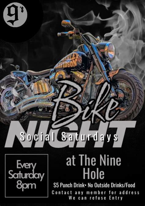 Bike Night Social Flyer Template