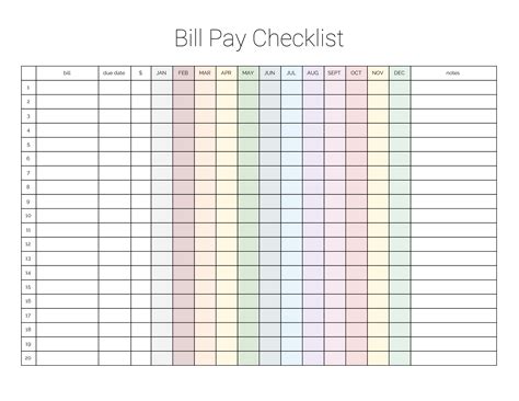 Bill Pay Template 10