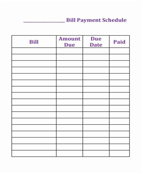 Bill Pay Template 2