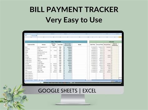 Bill Tracking Template