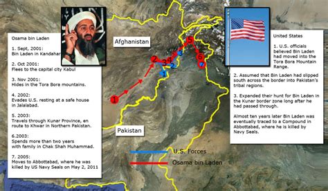 Map of the bin Laden compound in Abbottabad, Pakistan