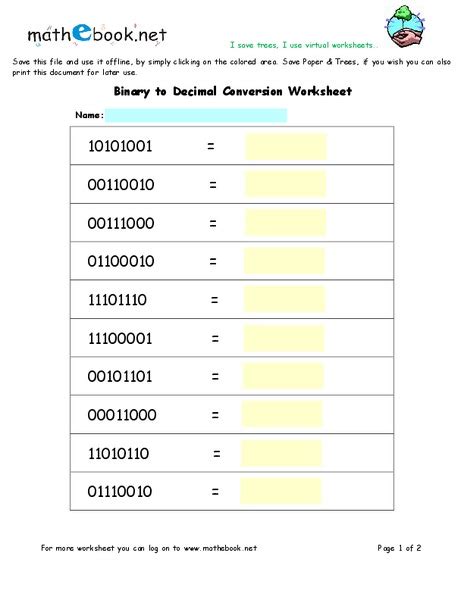 Binary Conversion Quiz