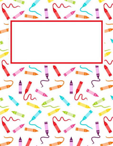 Binder Cover Templates for Education