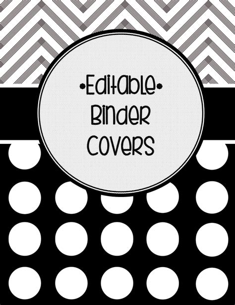 Binder cover templates for planning, featuring a variety of designs and layouts