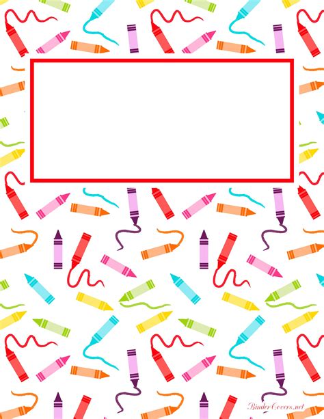 Binder Cover Templates for School