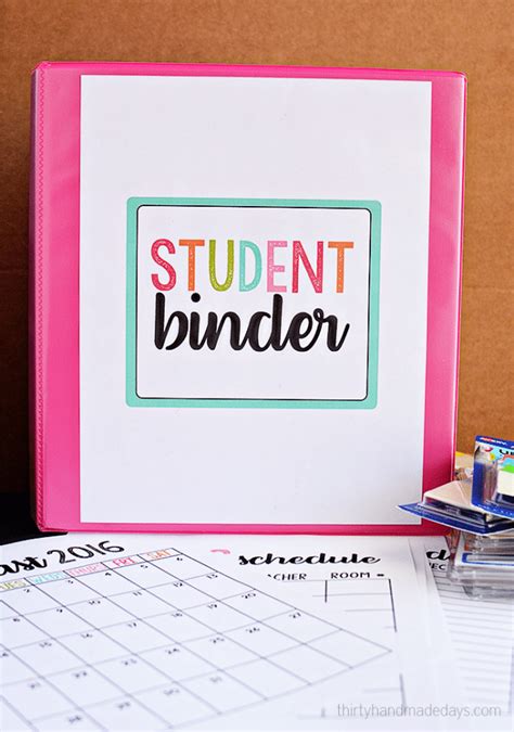 Binder Organization Ideas for Students