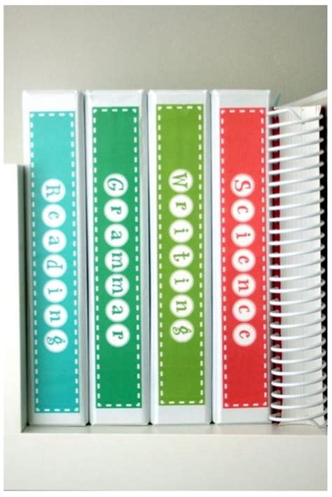 Binder Spine Template Uses