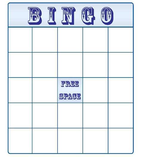 Free Bingo Card Templates in Word