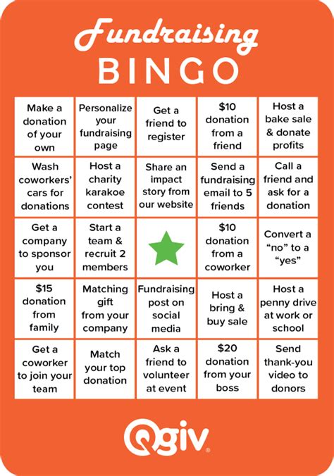 Bingo Cards for Fundraising