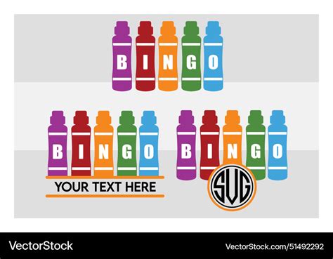 Bingo dauber printables vector