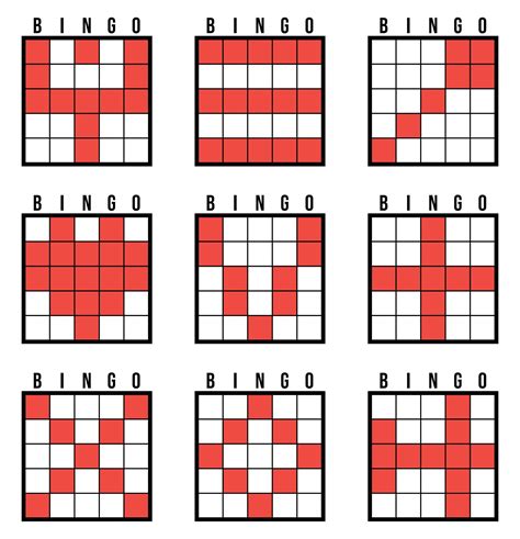 Bingo Game Patterns Example