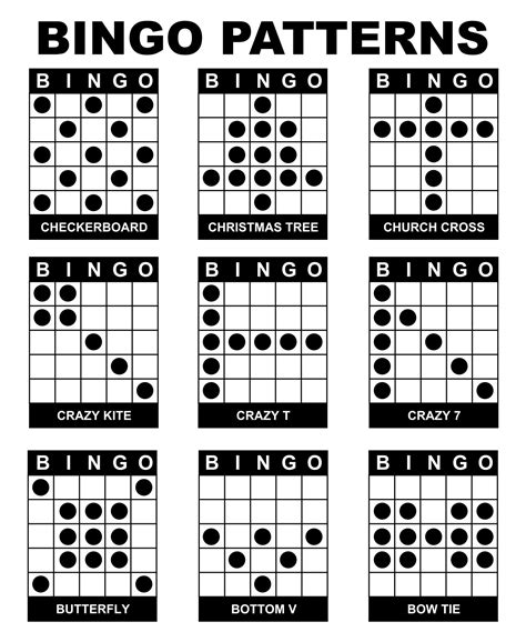 Bingo Game Patterns Gallery 6