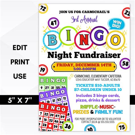 Bingo Invitation Examples 8