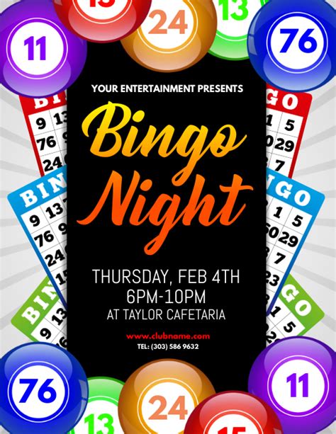 Bingo Night Flyer Template 1