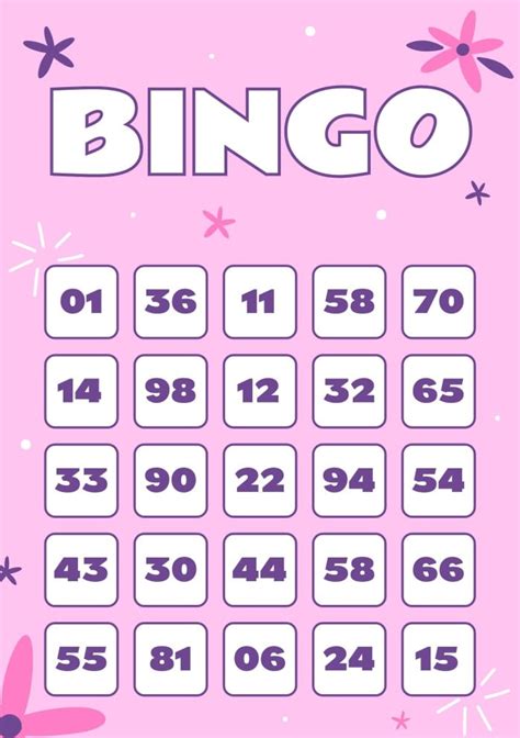 Bingo Template Design