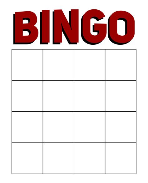 Bingo Template Download