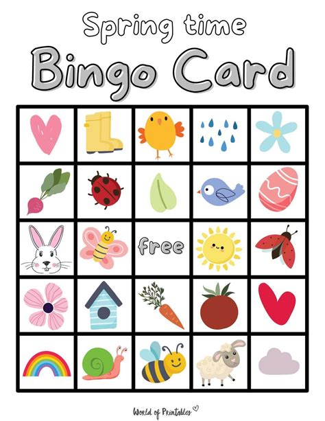 Bingo Template for All Ages