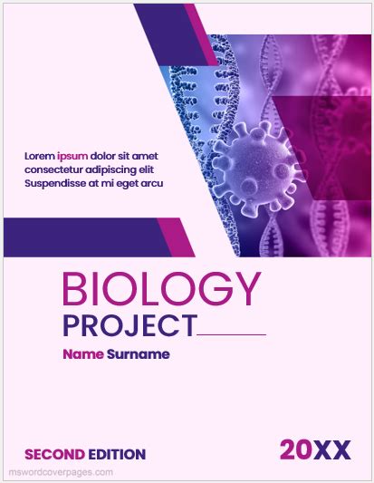 Biology Template Design Image