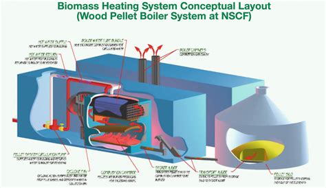 Image of a biomass heating system