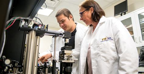 An image of a biomedical engineer working in a lab