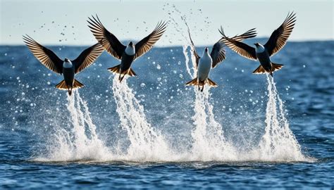 Bird diving techniques