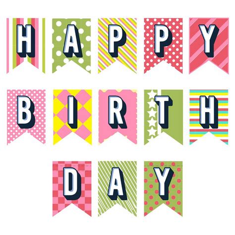 Birthday Banner Letters Example 2