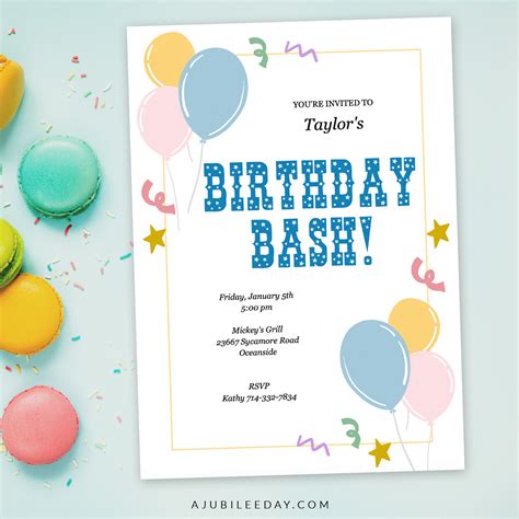 Birthday Bash Invitation