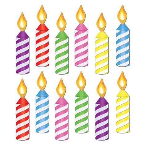 Birthday candles printable designs