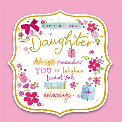 Birthday Card Designs for Daughter