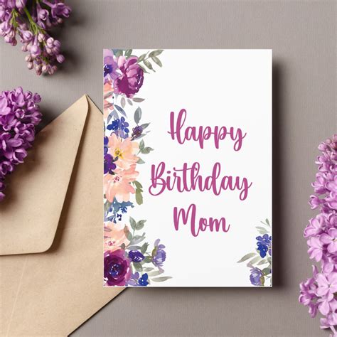 Birthday Card Designs For Mom