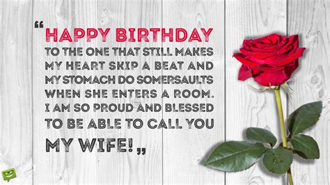 Birthday Card for Wife with Romantic Message