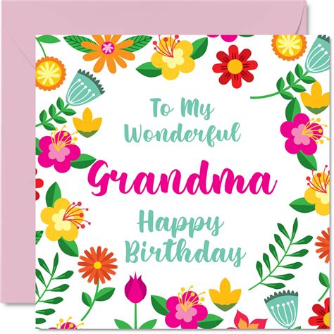 Grandma's Birthday Card Ideas