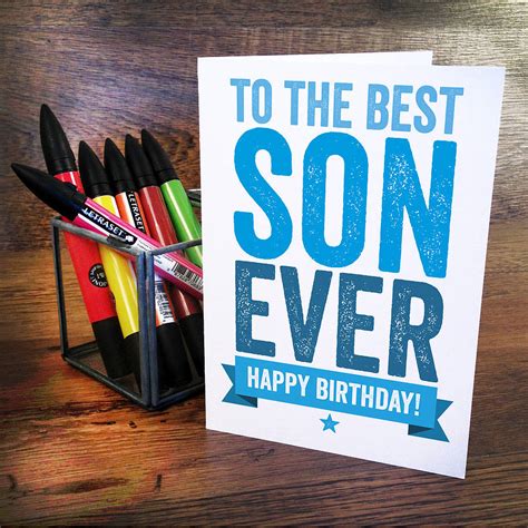 Birthday Card Ideas for Son