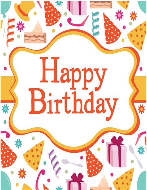 Birthday Card Template 1