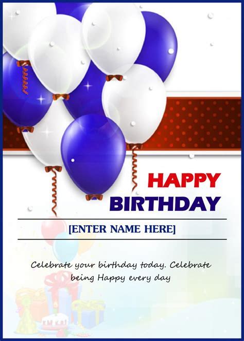 Birthday Card Template